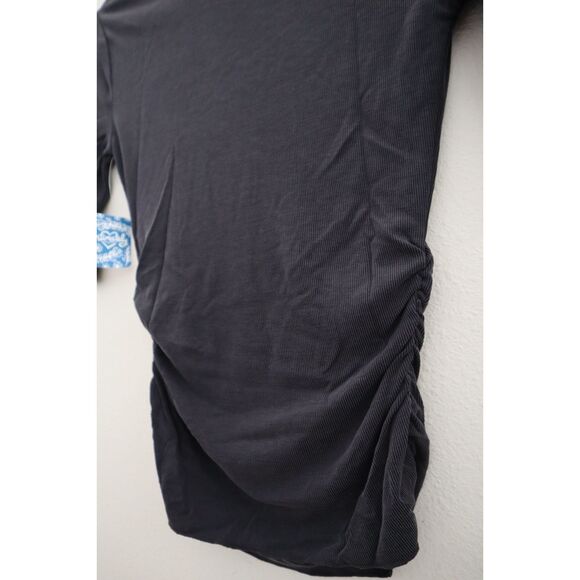 Intimately Free People OB1060305 Women's Sz S Black Talk To Me T-Shirt - Picture 4 of 7